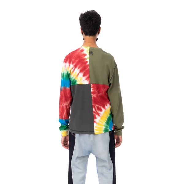 Duran Lantink for Concrete | Tie-Dye Crew-4 Multi / Olive-Grey - Concrete
