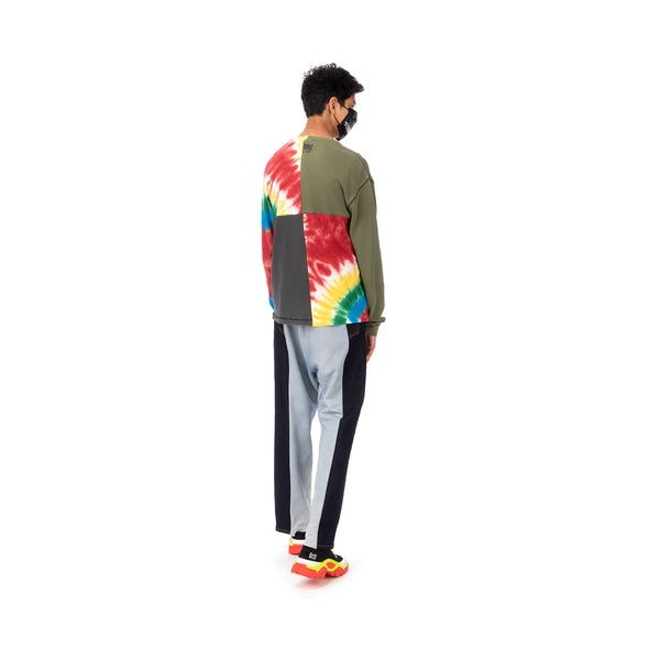 Duran Lantink for Concrete | Tie-Dye Crew-4 Multi / Olive-Grey - Concrete