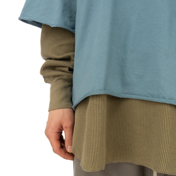 FACETASM | Layered T-Shirt Blue - Concrete