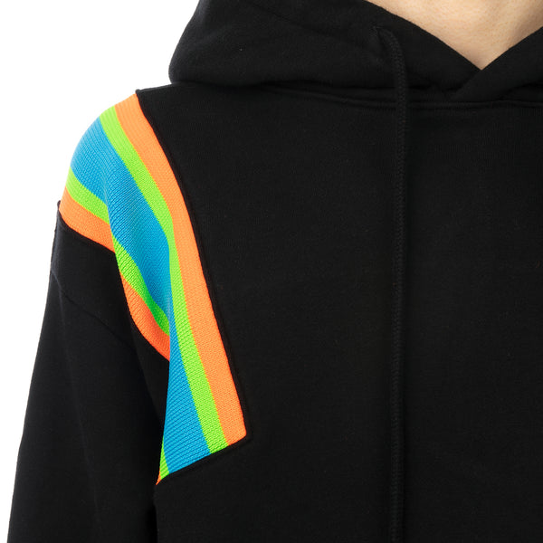 FACETASM | Neon Rib Hoodie Black / Blue - Concrete