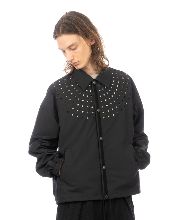 FACETASM | Dot Coach Jacket Black - Concrete