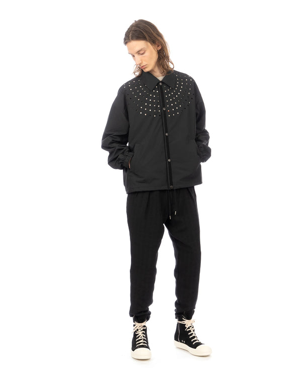 FACETASM | Dot Coach Jacket Black - Concrete