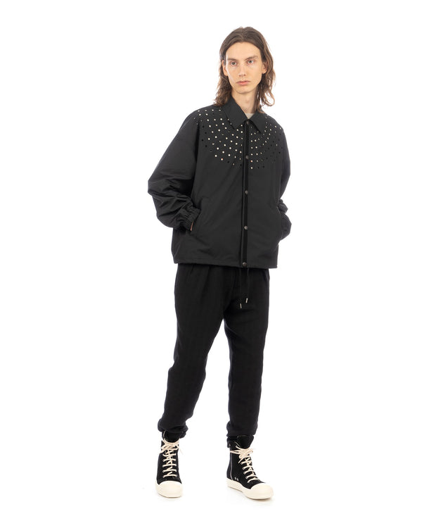 FACETASM | Dot Coach Jacket Black - Concrete