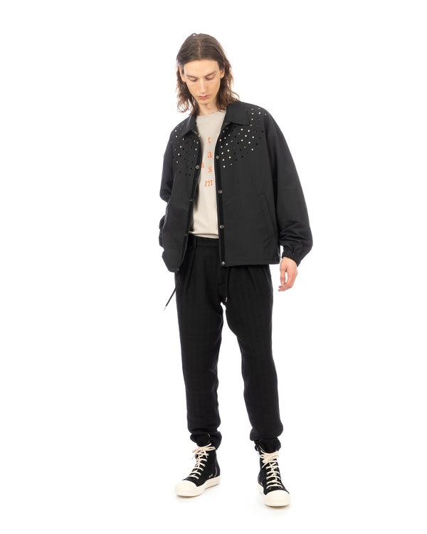 FACETASM | Dot Coach Jacket Black - Concrete