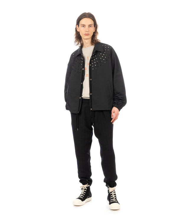 FACETASM | Dot Coach Jacket Black - Concrete