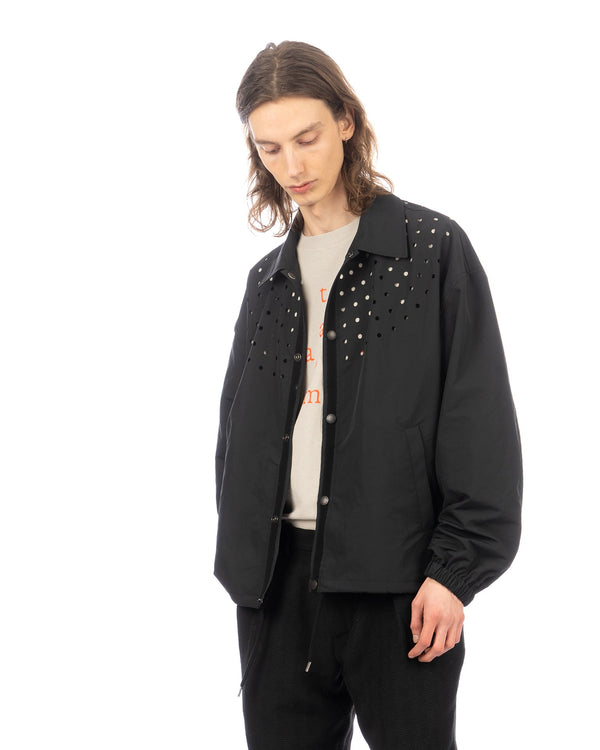 FACETASM | Dot Coach Jacket Black - Concrete