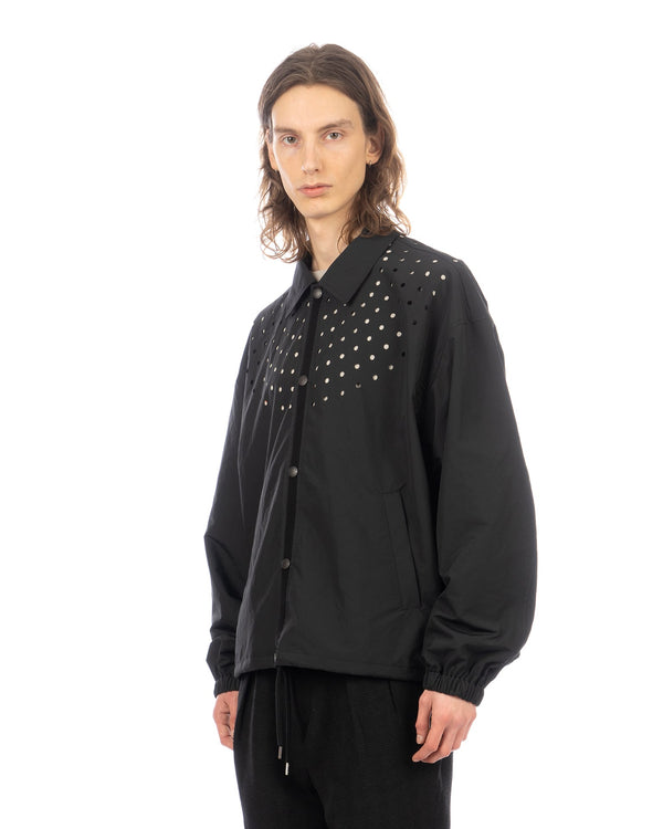 FACETASM | Dot Coach Jacket Black - Concrete