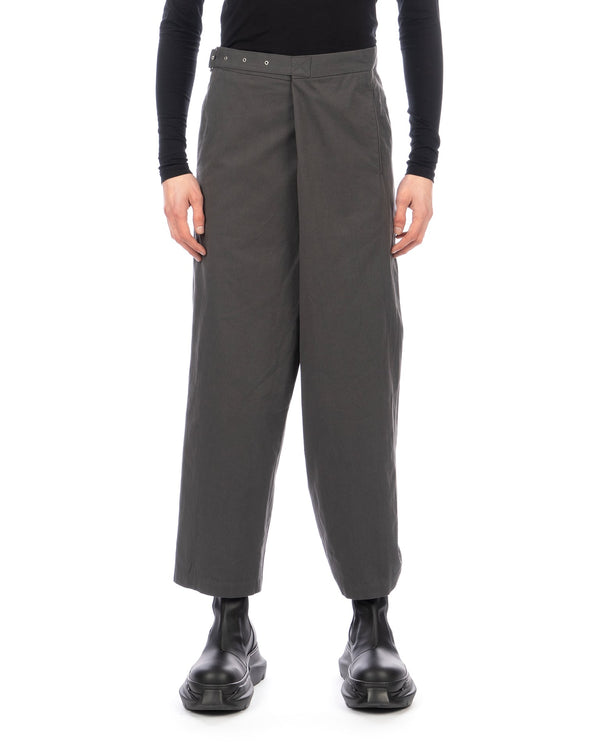 FACETASM | Plain Wrap Pants Charcoal - Concrete