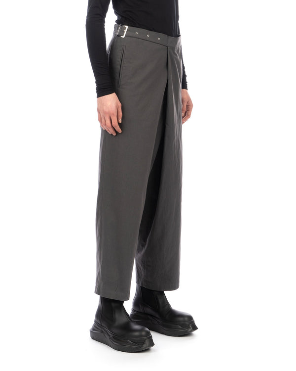 FACETASM | Plain Wrap Pants Charcoal - Concrete
