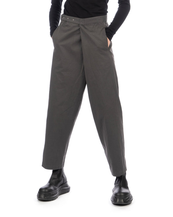 FACETASM | Plain Wrap Pants Charcoal - Concrete