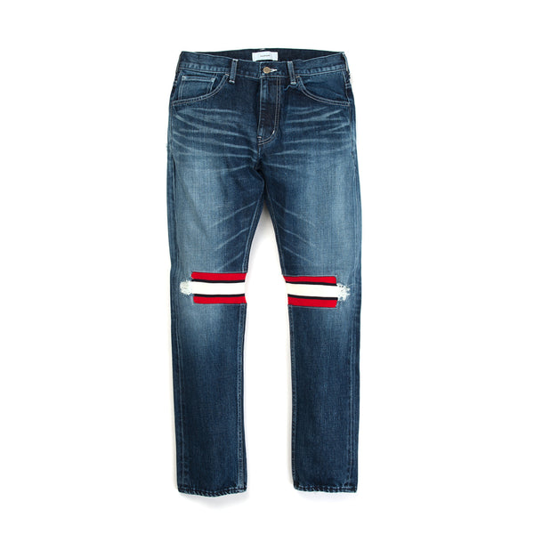 FACETASM | Rib Denim Pant Indigo - Concrete