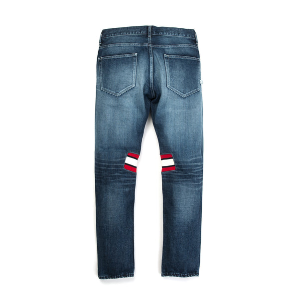 FACETASM | Rib Denim Pant Indigo - Concrete