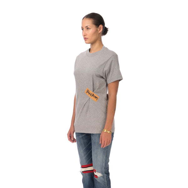 FACETASM | W Tape Basic T-Shirt Grey - Concrete