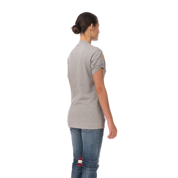 FACETASM | W Tape Basic T-Shirt Grey - Concrete