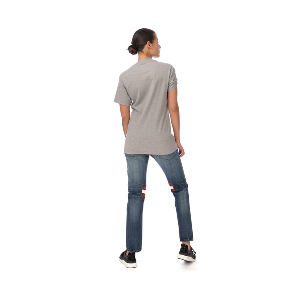 FACETASM | W Tape Basic T-Shirt Grey - Concrete