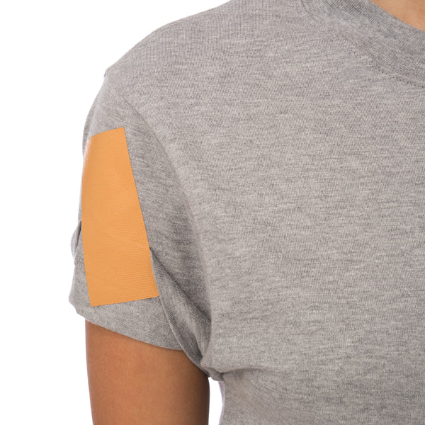 FACETASM | W Tape Basic T-Shirt Grey - Concrete