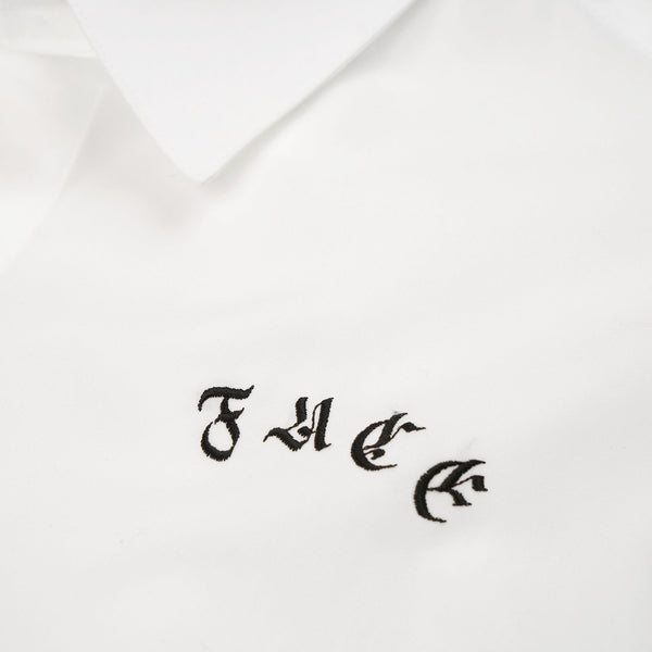 FACETASM | W Woven Scarf Shirt White - Concrete