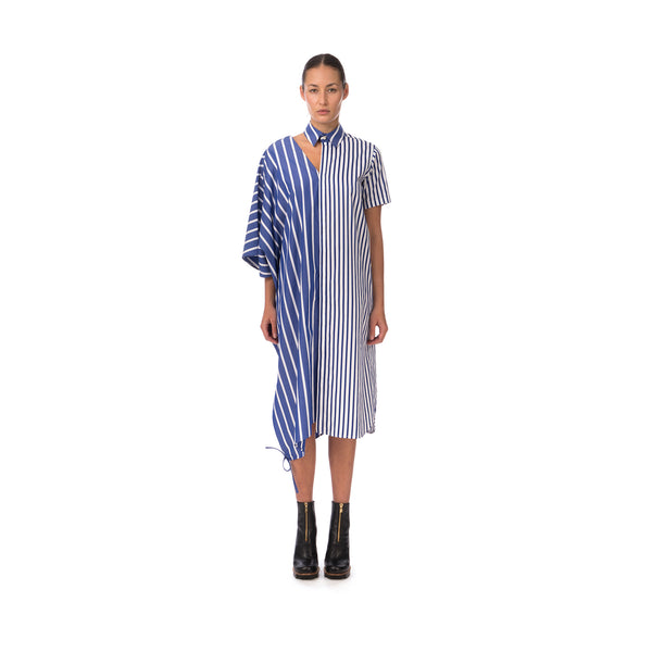 FACETASM | W Asymetry Dress Blue - Concrete