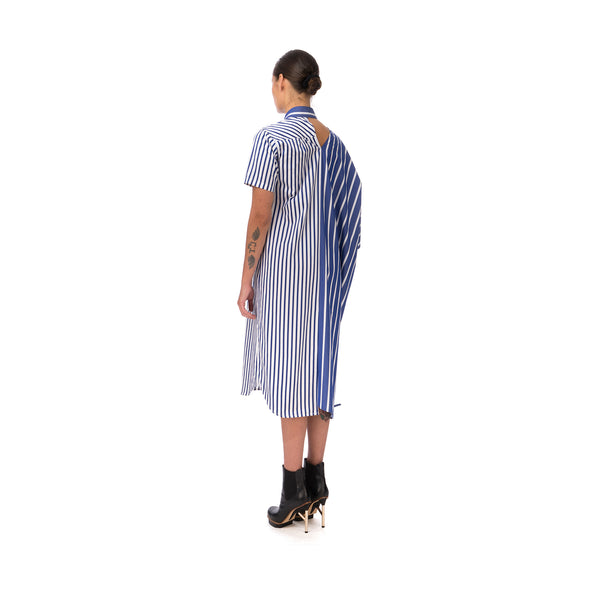 FACETASM | W Asymetry Dress Blue - Concrete