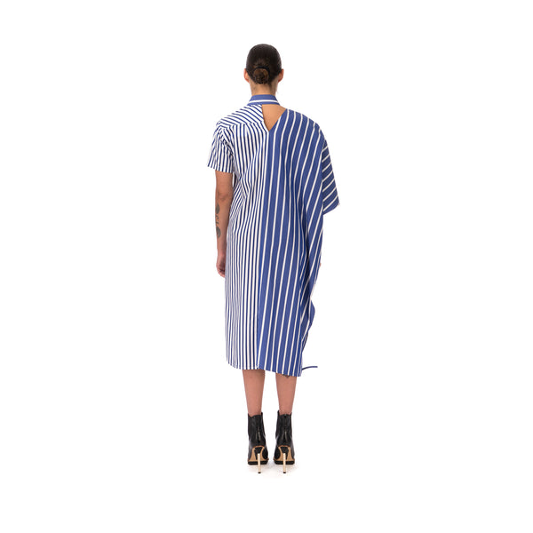 FACETASM | W Asymetry Dress Blue - Concrete