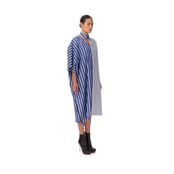 FACETASM | W Asymetry Dress Blue - Concrete
