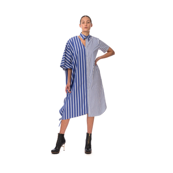 FACETASM | W Asymetry Dress Blue - Concrete