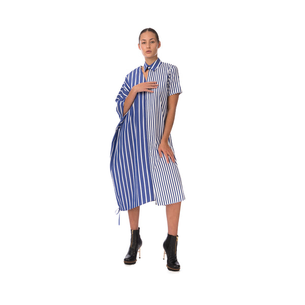 FACETASM | W Asymetry Dress Blue - Concrete