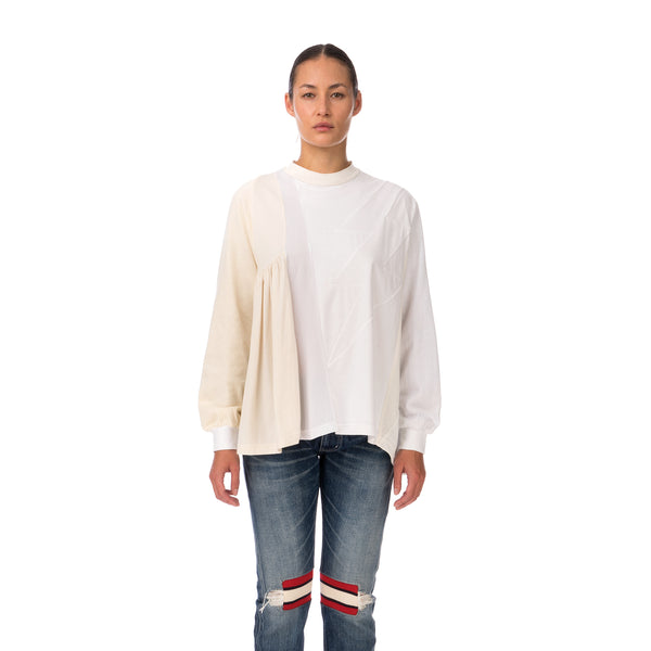 FACETASM | W T-Shirt White - Concrete