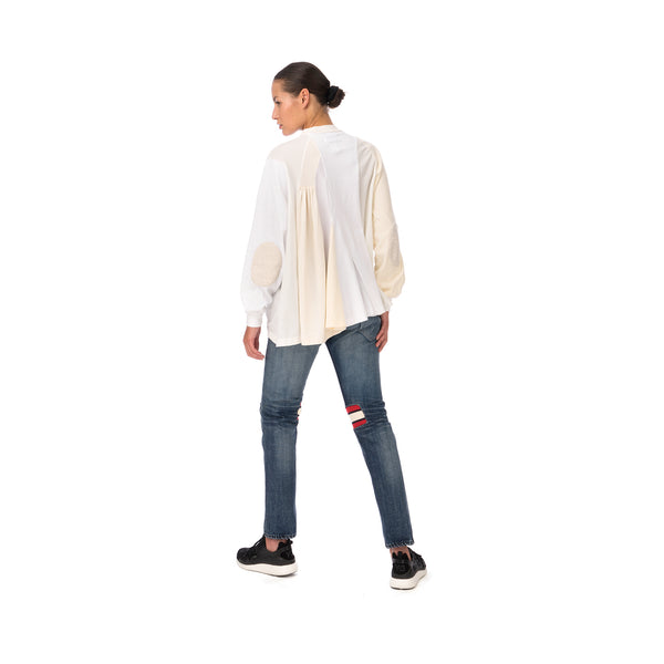 FACETASM | W T-Shirt White - Concrete