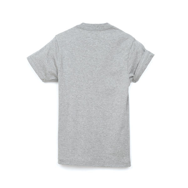 FACETASM | W Tape Basic T-Shirt Grey - Concrete