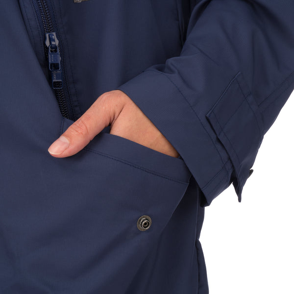 Final Home | Double Cloth Jacket Navy - Concrete