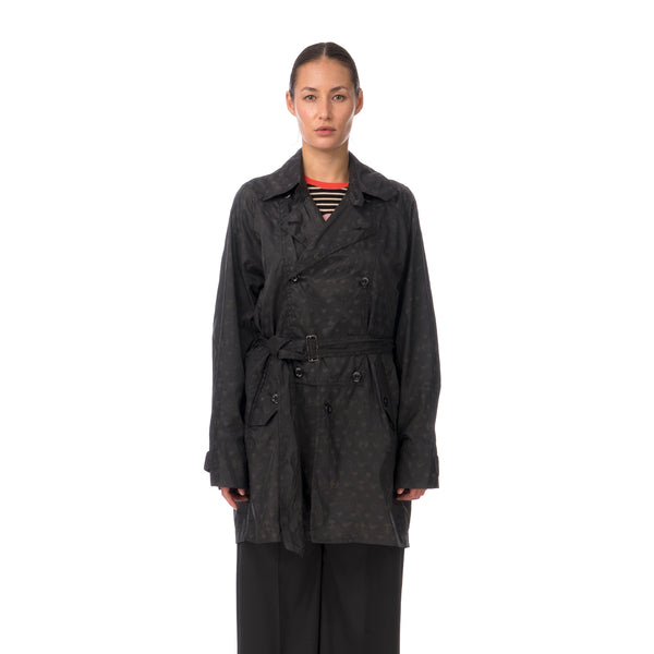 Final Home | Coat All Over Print Logo Black - Concrete