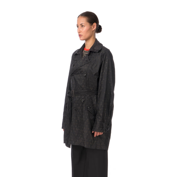 Final Home | Coat All Over Print Logo Black - Concrete
