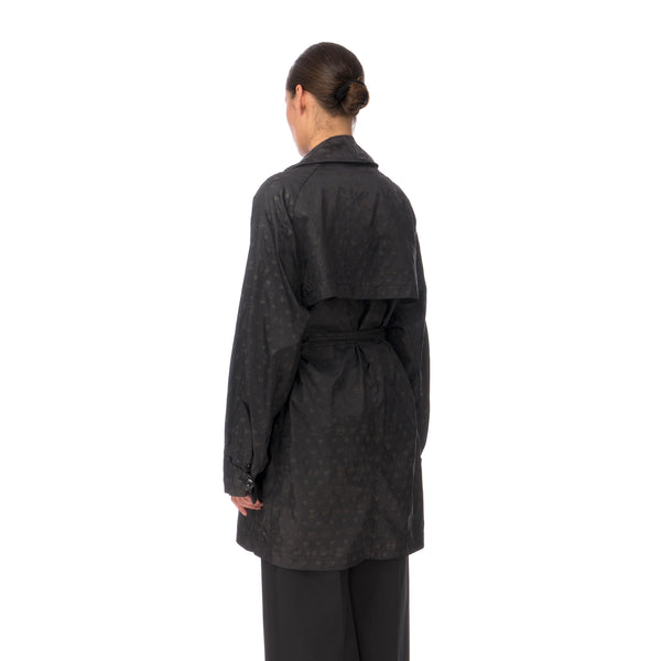 Final Home | Coat All Over Print Logo Black - Concrete