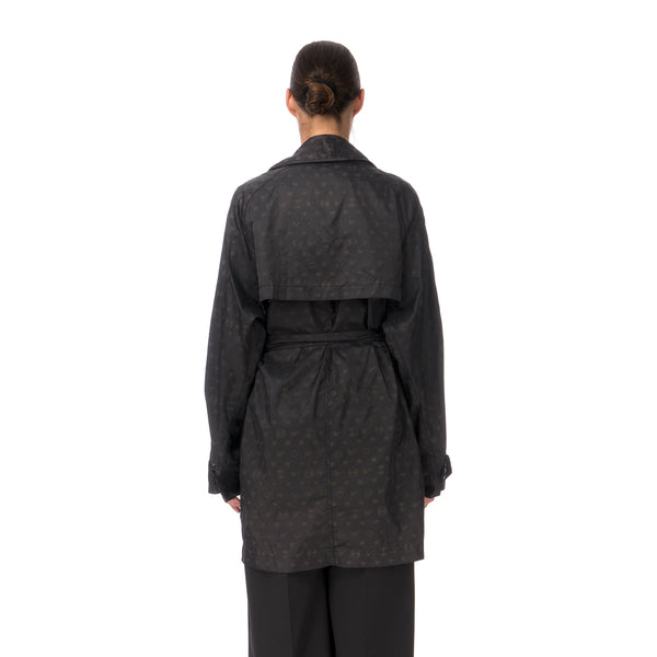 Final Home | Coat All Over Print Logo Black - Concrete