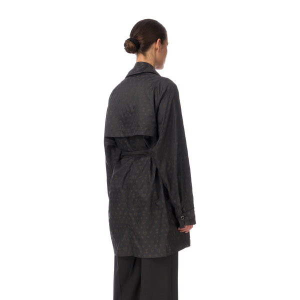 Final Home | Coat All Over Print Logo Black - Concrete