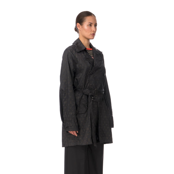 Final Home | Coat All Over Print Logo Black - Concrete