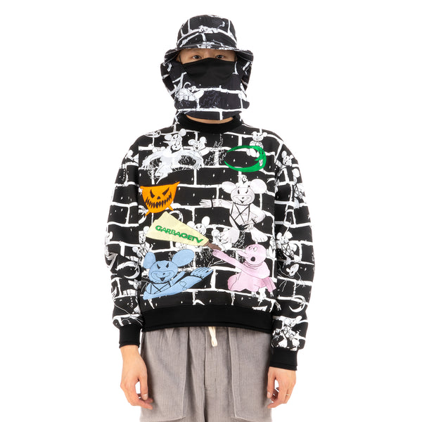 GarbageTV | Cover Up Hat Bear Brick / Black - Concrete