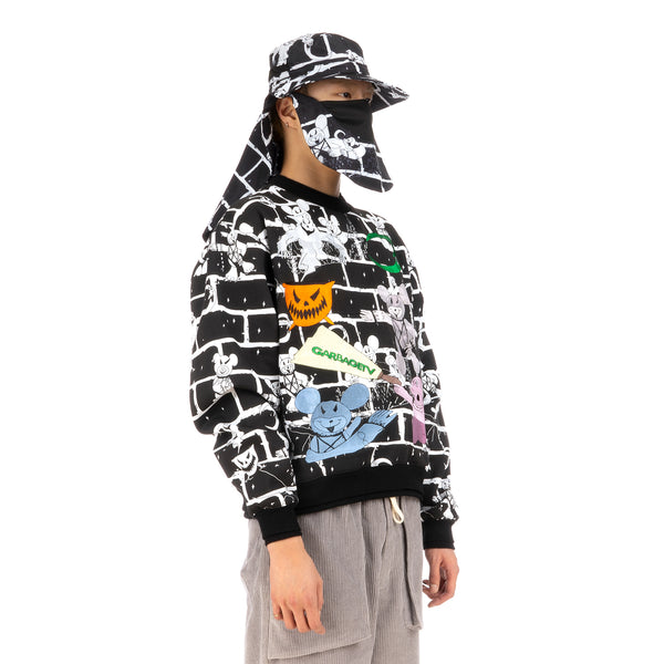 GarbageTV | Cover Up Hat Bear Brick / Black - Concrete