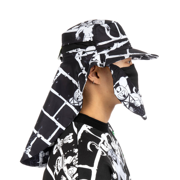 GarbageTV | Cover Up Hat Bear Brick / Black - Concrete