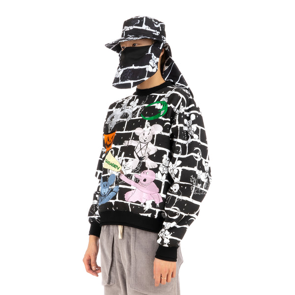 GarbageTV | Cover Up Hat Bear Brick / Black - Concrete