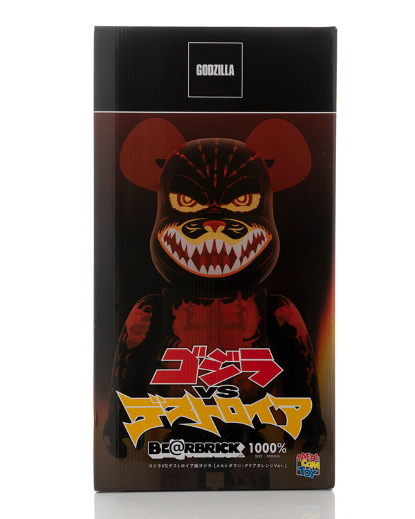 Medicom Toy | Be@rbrick 1000% Godzilla Meltdown: Clear Orange ver. - Concrete