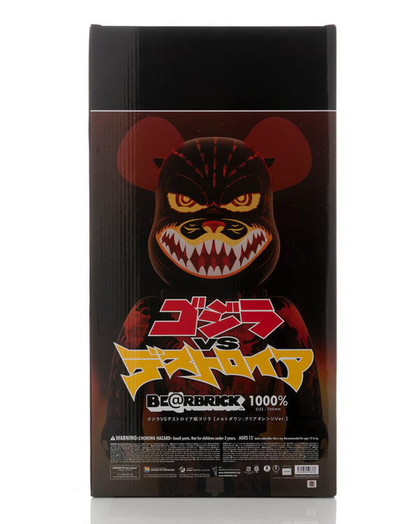 Medicom Toy | Be@rbrick 1000% Godzilla Meltdown: Clear Orange ver. - Concrete