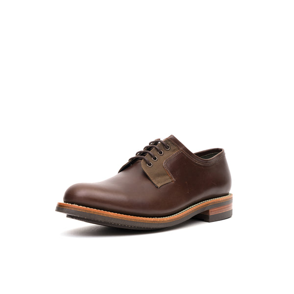 Grenson x Barbour Peterlee Dark Brown/ Waxy Cyclone - Concrete