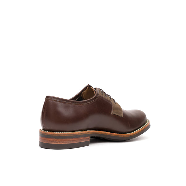 Grenson x Barbour Peterlee Dark Brown/ Waxy Cyclone - Concrete
