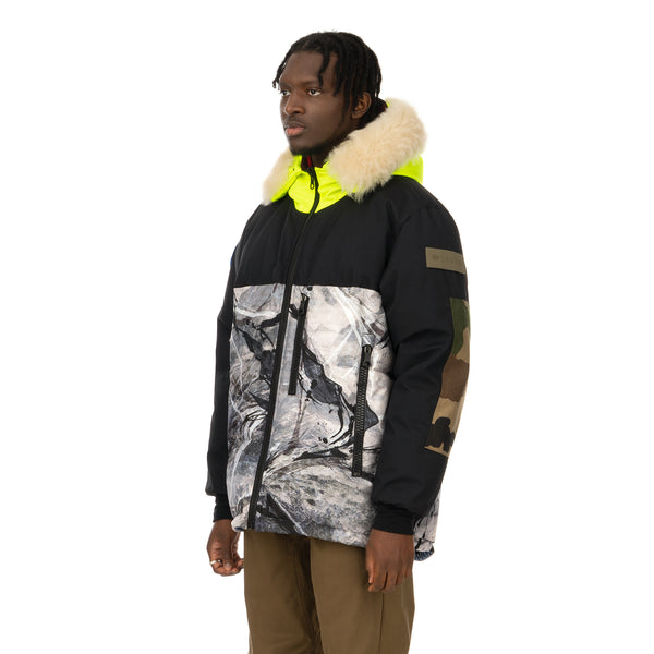 Griffin | Reversible Atlantic Parka Snow Camo / Black Majo - Concrete