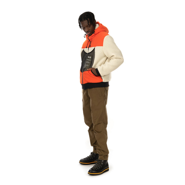 Griffin | Reversible Hooded Jogger Sherpa / Orange - Concrete