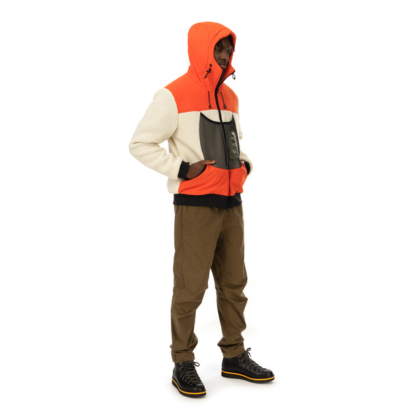 Griffin | Reversible Hooded Jogger Sherpa / Orange - Concrete