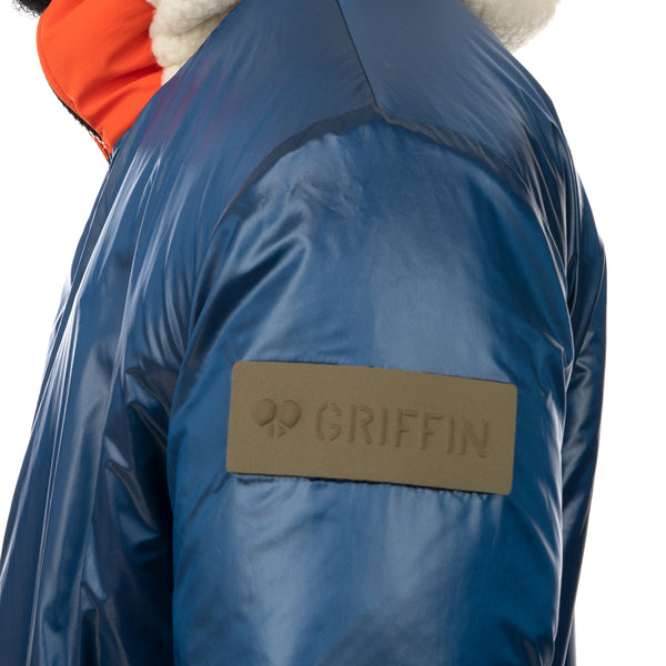 Griffin | Reversible Hooded Jogger Sherpa / Orange - Concrete