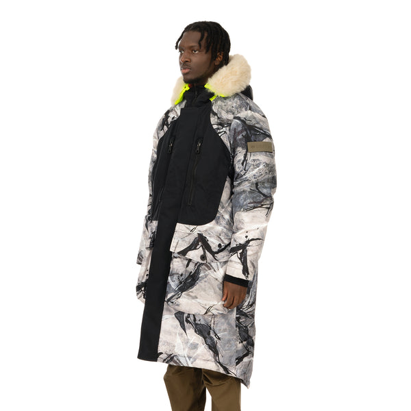 Griffin | Reversible Sleeping Bag Coat Snow Camo / Black - Concrete
